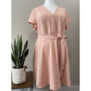 Lane Bryant - Peach Dress with Sash